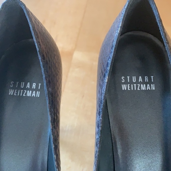 Stuart Weitzman Snake Skin Heels 9 - Picture 3 of 12